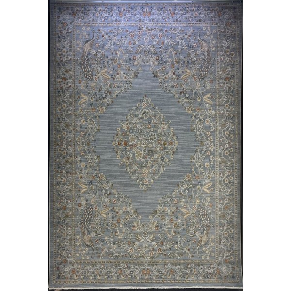 Turkish Bohemian Rug Athena 40210A blue Size 100*300