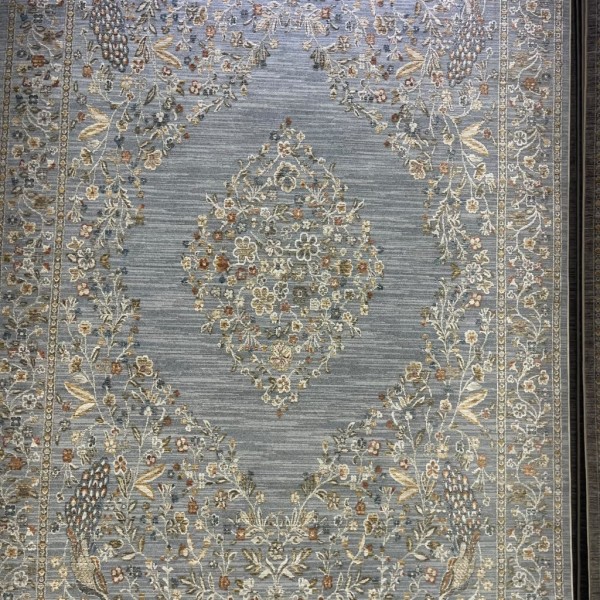 Turkish Bohemian Rug Athena 40210A blue Size 100*300