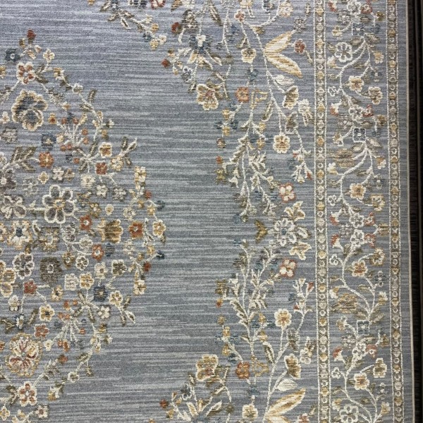 Turkish Bohemian Rug Athena 40210A blue Size 100*300