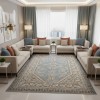 سجاد بوهيمي تركي اثينا 40965A سماوي مقاس 150*220