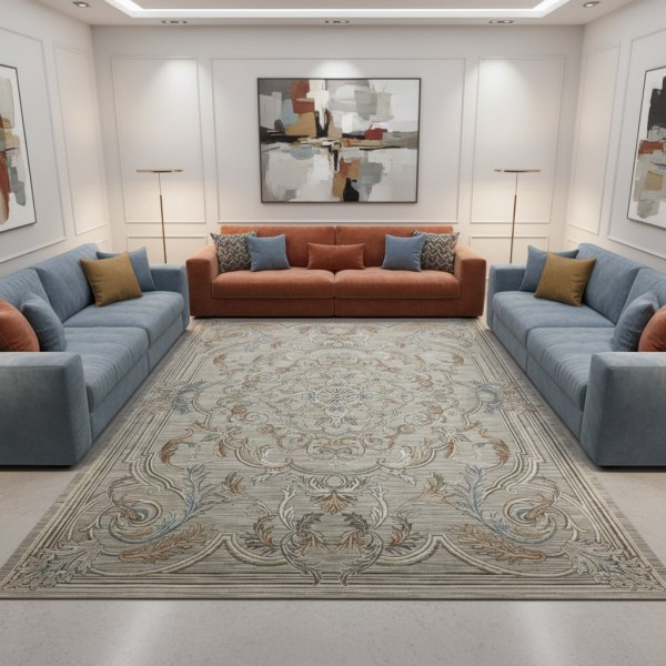 سجاد بوهيمي تركي اثينا 40083A بيج مقاس 200*300