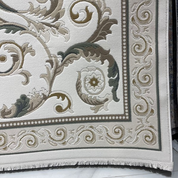 Turkish rugs baron 41162A cream batrol size 80*150