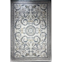 سجاد تركي نقش فرنسي بارون 41162A كريم سماوي مقاس 150*230