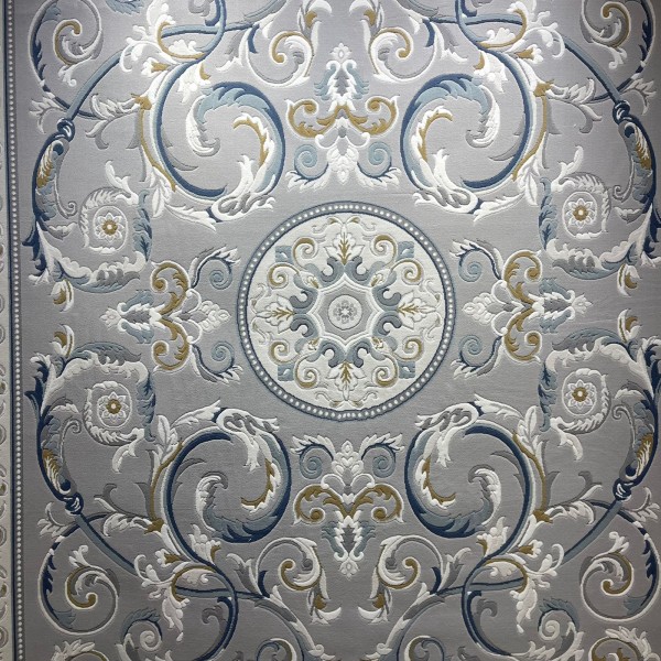 Turkish rugs baron 41162A gray blue size 100*200
