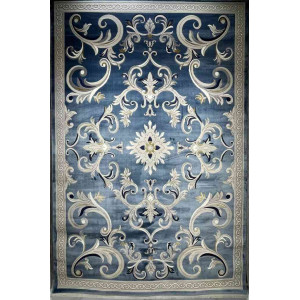 سجاد تركي نقش فرنسي بارون 60641A سماوي مقاس 400*500