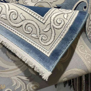 سجاد تركي نقش فرنسي بارون 60641A سماوي مقاس 400*500 سجاد تركي نقش فرنسي بارون 60641A سماوي مقاس 400*500