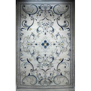 سجاد تركي نقش فرنسي بارون 60641A رصاصي فاتح مقاس 400*600