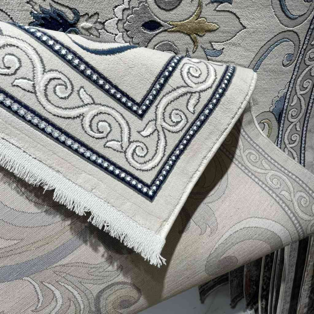 سجاد تركي نقش فرنسي بارون 60641A رصاصي فاتح مقاس 400*600 سجاد تركي نقش فرنسي بارون 60641A رصاصي فاتح مقاس 400*600