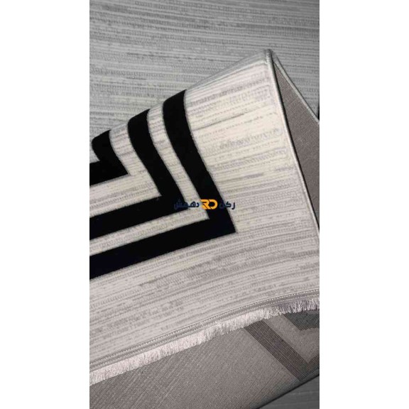 سجاد تركي الاطار برواز مودرن بيلا اسود مقاس 80*150