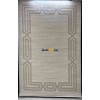Turkish rug with a modern frame Bella cream size 80*150