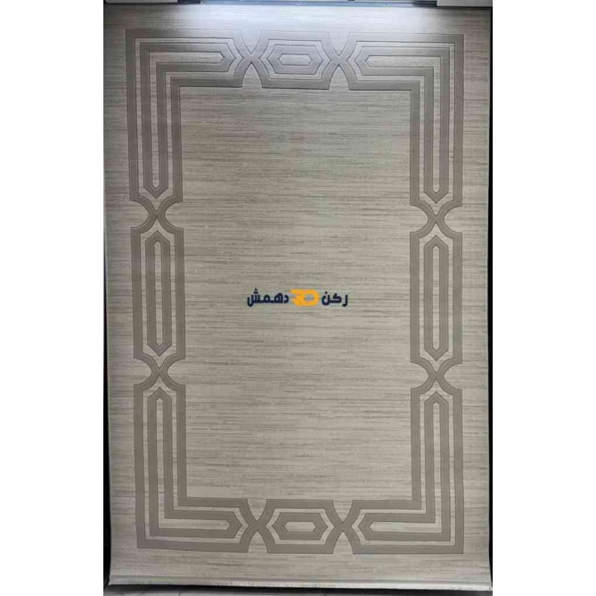 Turkish rug with a modern frame Bella beige size 400*500