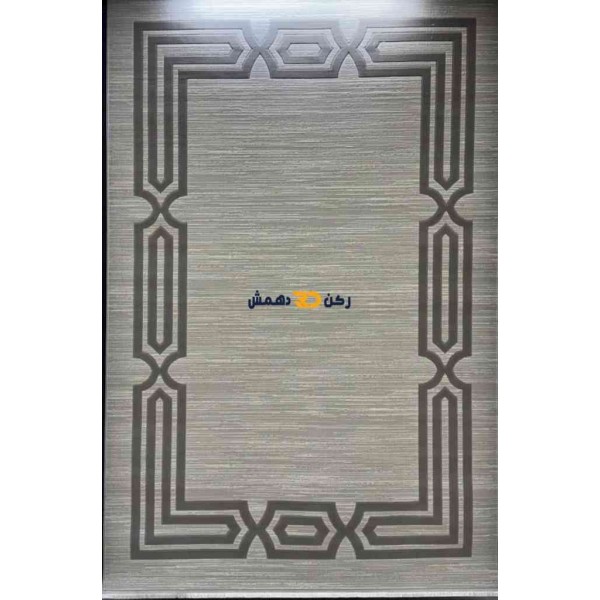 Turkish rug with a modern frame Bella gray size 200*300