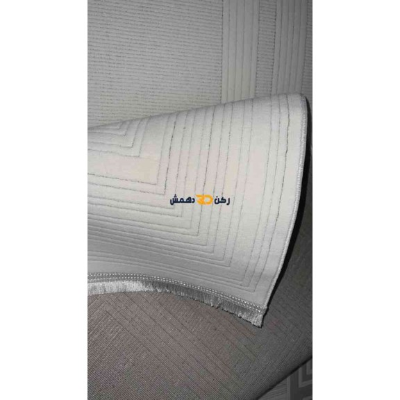 سجاد تركي الاطار برواز مودرن اوركيد كريم مقاس 250*350