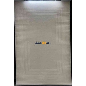 Turkish rug with a modern frame orkid cream size 300*400