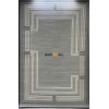 Turkish rug with a modern frame orkid gray size 200*300