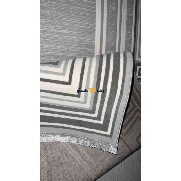 سجاد تركي الاطار برواز مودرن اوركيد رصاصي مقاس 100*300
