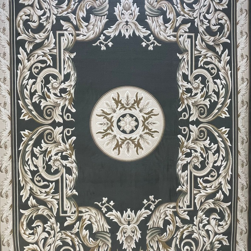سجاد القصور تركي كراون نقش فرنسي تركي 41170A بترول مقاس 100*200