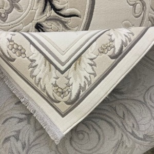 سجاد القصور تركي كراون نقش فرنسي تركي 41170A كريم اسود مقاس 80*150 سجاد القصور تركي كراون نقش فرنسي تركي 41170A كريم اسود مقاس 80*150