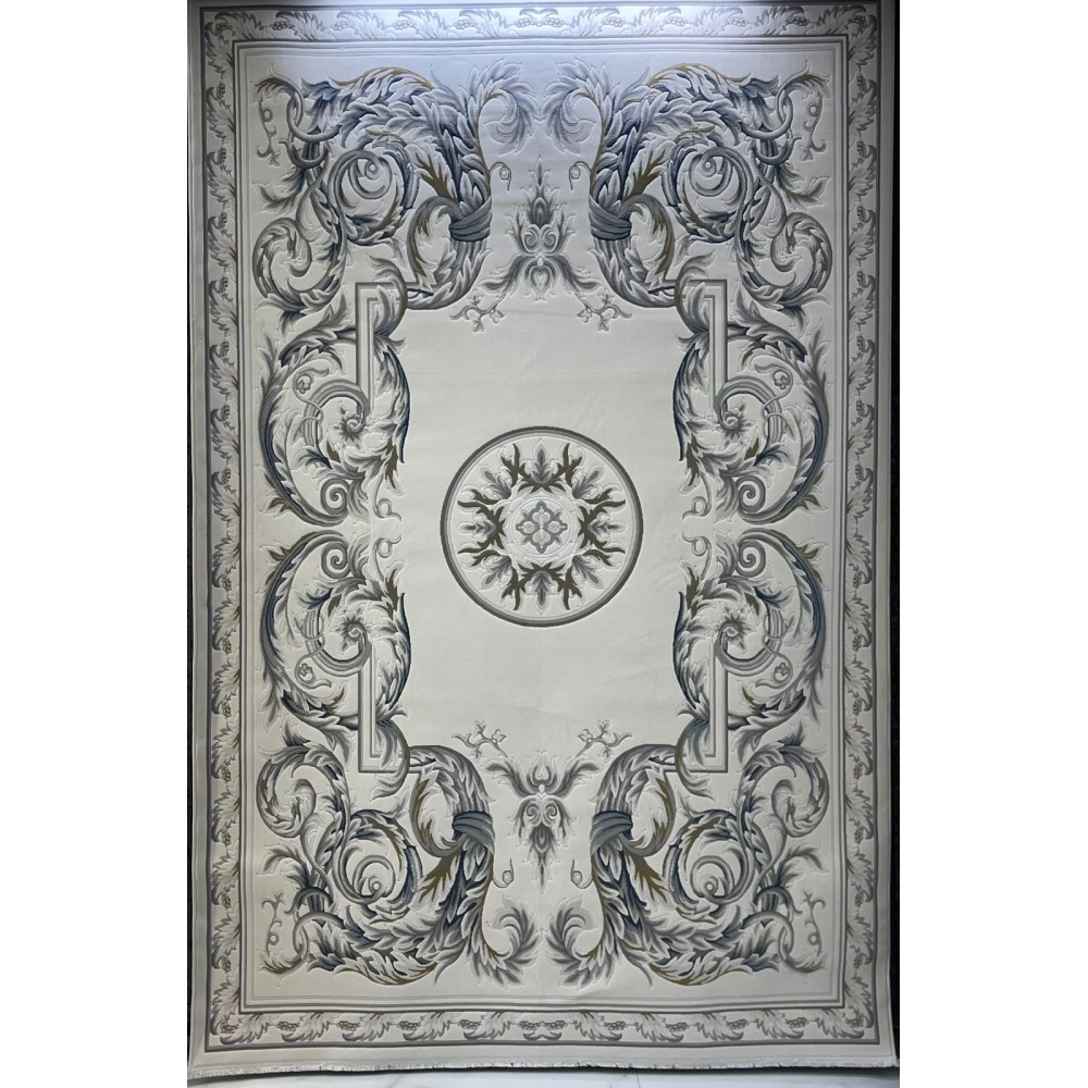 سجاد القصور تركي كراون نقش فرنسي تركي 41170A كريم سماوي مقاس 100*200 سجاد القصور تركي كراون نقش فرنسي تركي 41170A كريم سماوي مقاس 100*200