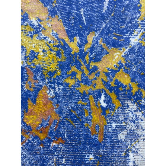 Bulgarian Diamond Silk Carpet H335A Blue