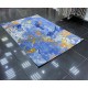 Bulgarian Diamond Silk Carpet H335A Blue