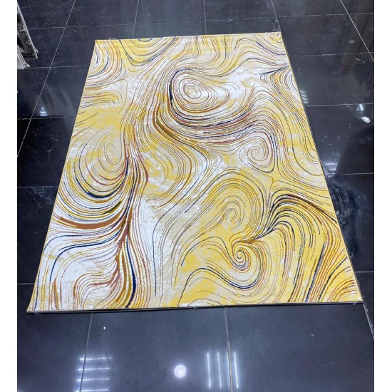 Bulgarian Diamond Silk Carpet H341A Yellow