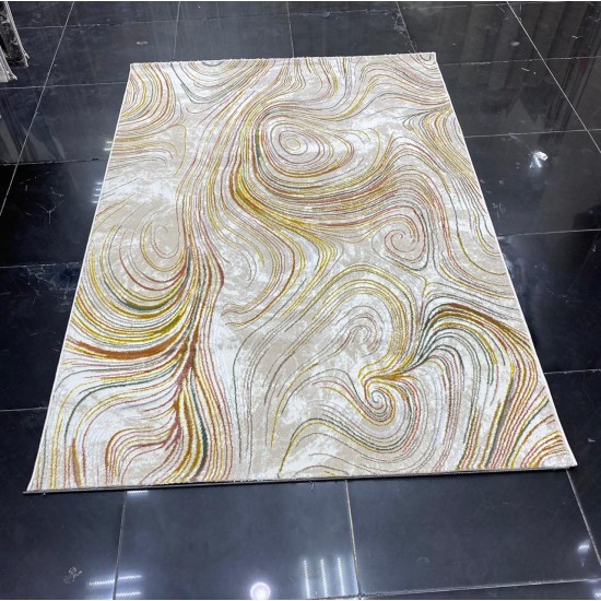 H341A Beige Diamond Silk Carpet