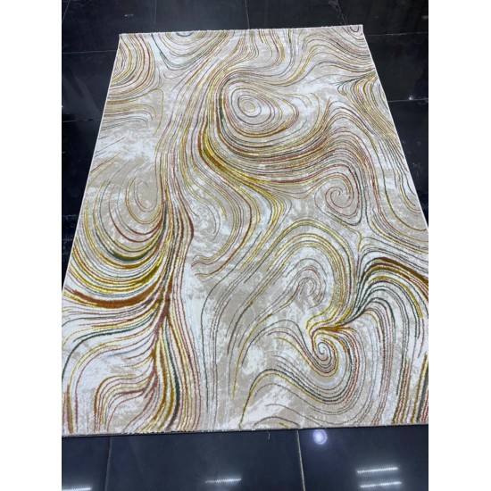 H341A Beige Diamond Silk Carpet