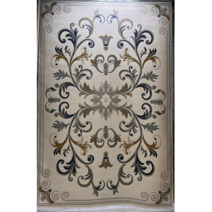 سجاد تركي ايفل 41180A كريم سماوي مقاس 400*600