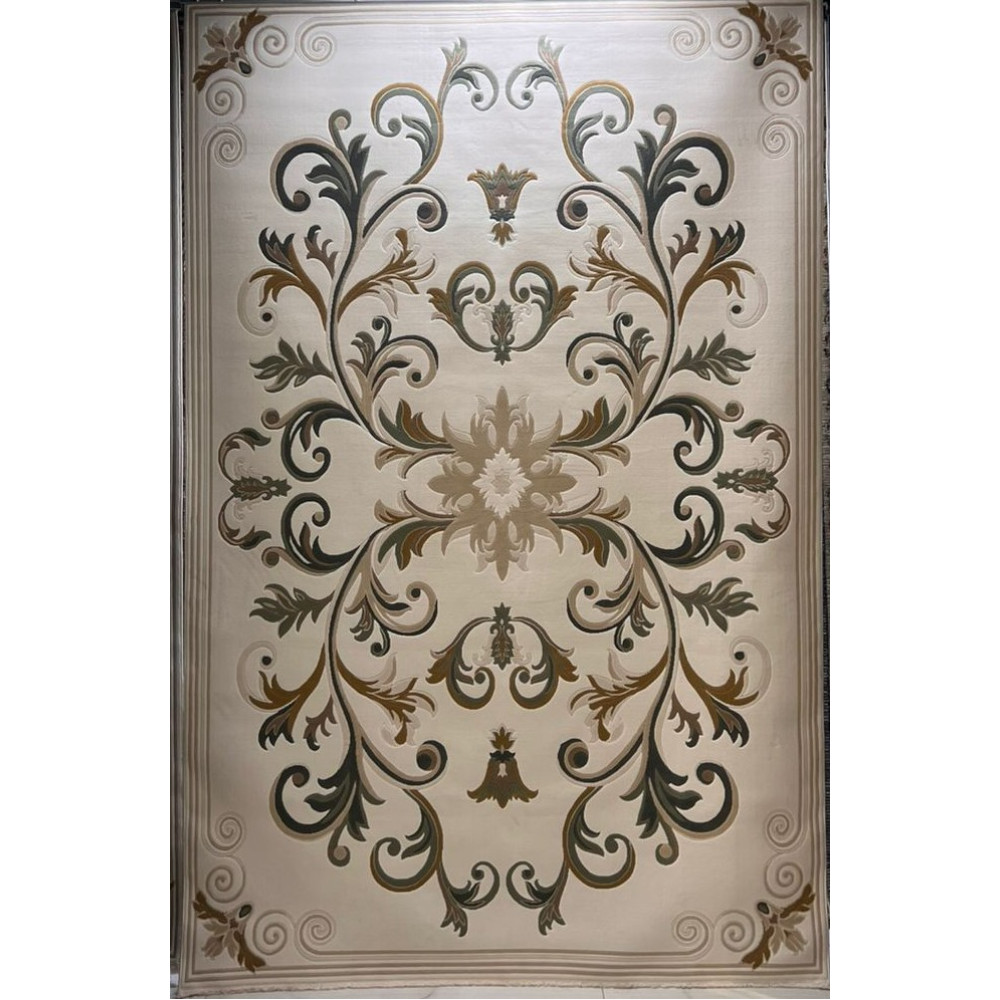 سجاد تركي ايفل 41180A كريم اخضر مقاس 50*80 سجاد تركي ايفل 41180A كريم اخضر مقاس 50*80