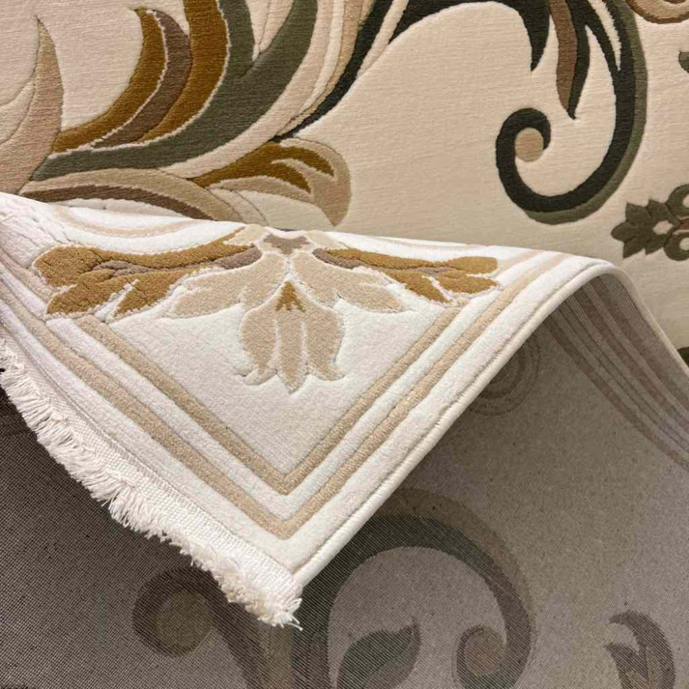 سجاد تركي ايفل 41180A كريم اخضر مقاس 50*80 سجاد تركي ايفل 41180A كريم اخضر مقاس 50*80