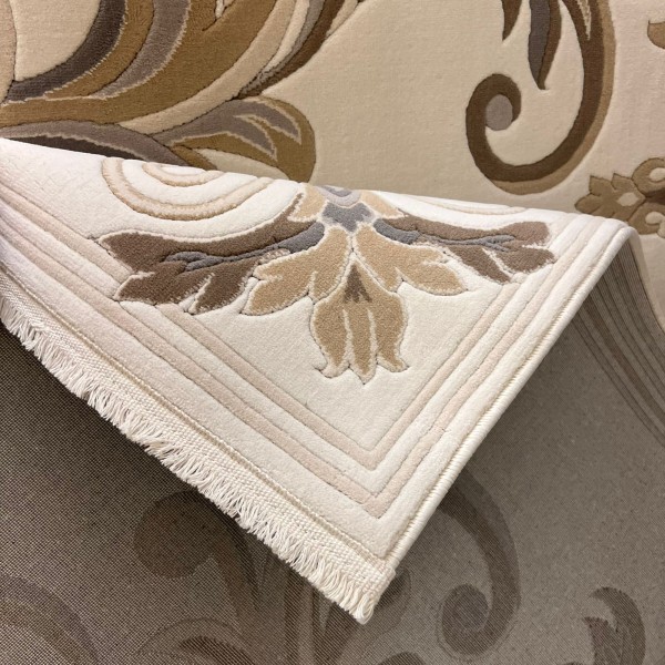 سجاد تركي ايفل 41180A كريم بيج فاتح مقاس 250*350