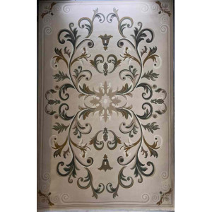 سجاد تركي ايفل 41180A اخضر بيج فاتح مقاس 400*600