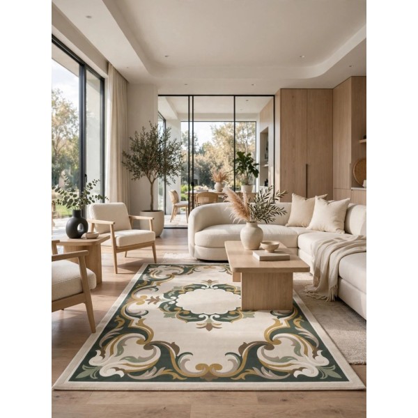 Turkish rugs Kuwaiti Hafar ELIZA P0163C GREEN size 200*300