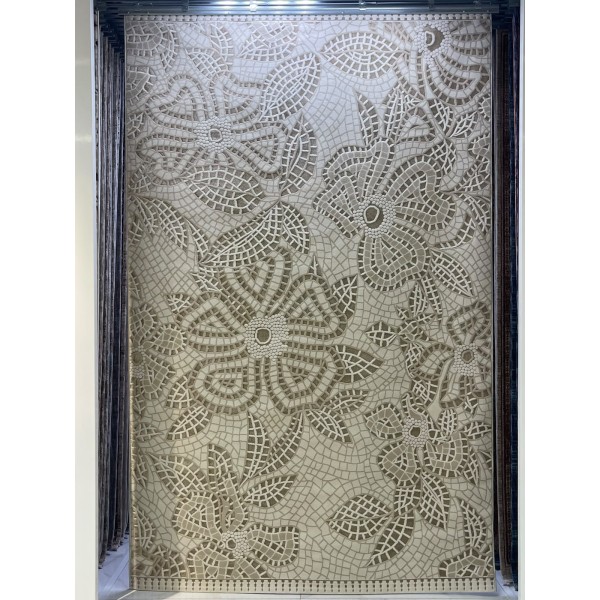 Turkish rugs Modern floward N0691A beige size 80*150