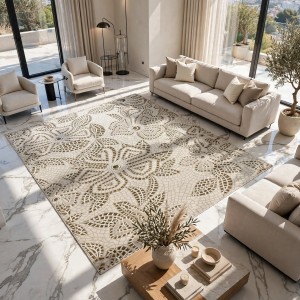 Turkish rugs Modern floward N0691A golden size 300*400