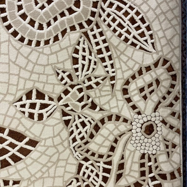 Turkish rugs Modern floward N0691A green size 100*200