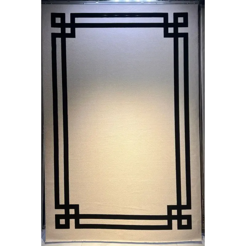 سجاد تركي اطار برواز فريم F494A كريم اسود مقاس 300*400