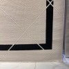 سجاد تركي اطار برواز فريم F495A كريم اسود مقاس 150*220