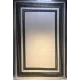 سجاد تركي اطار برواز فريم F498A كريم اسود مقاس 100*200