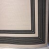 سجاد تركي اطار برواز فريم F498A كريم اسود مقاس 80*150