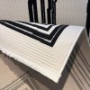 سجاد تركي اطار برواز فريم F499A كريم اسود مقاس 250*350