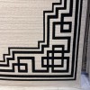 سجاد تركي اطار برواز فريم F605A كريم اسود مقاس 150*220
