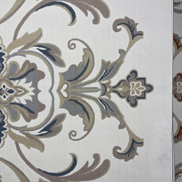 Turkish French palace rug 9002A sky blue size 100x200