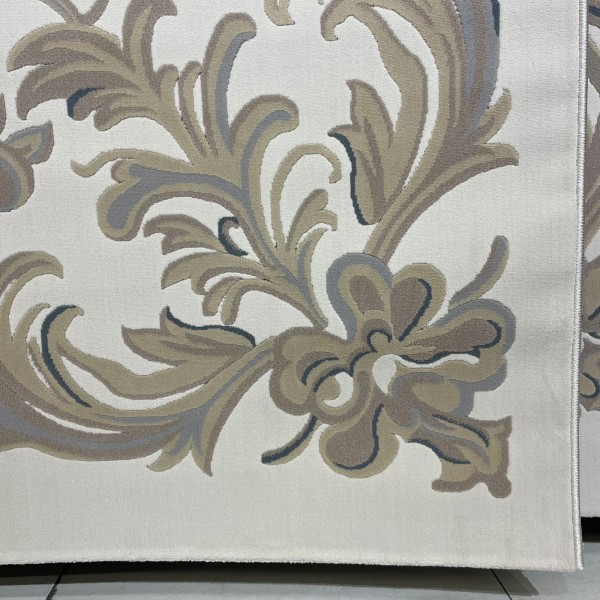 Turkish French palace rug 9002A sky Dark beige size 300*400
