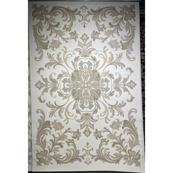 Turkish French palace rug 9002A sky green size 100x200
