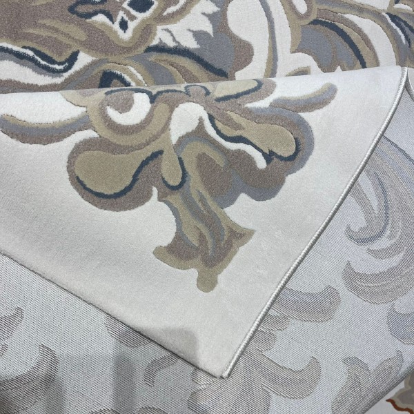 Turkish French palace rug 9002A sky gray size 300*400