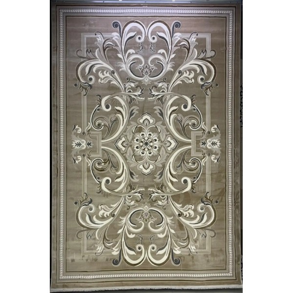Turkish Geneva rug French pattern 42111A beige size 100x300