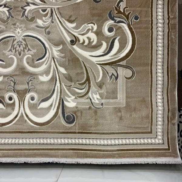 Turkish Geneva rug French pattern 42111A beige size 100x300