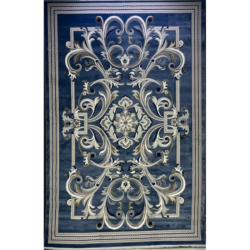 سجاد تركي جنيف نقش فرنسي 42111A سماوي مقاس 50*80